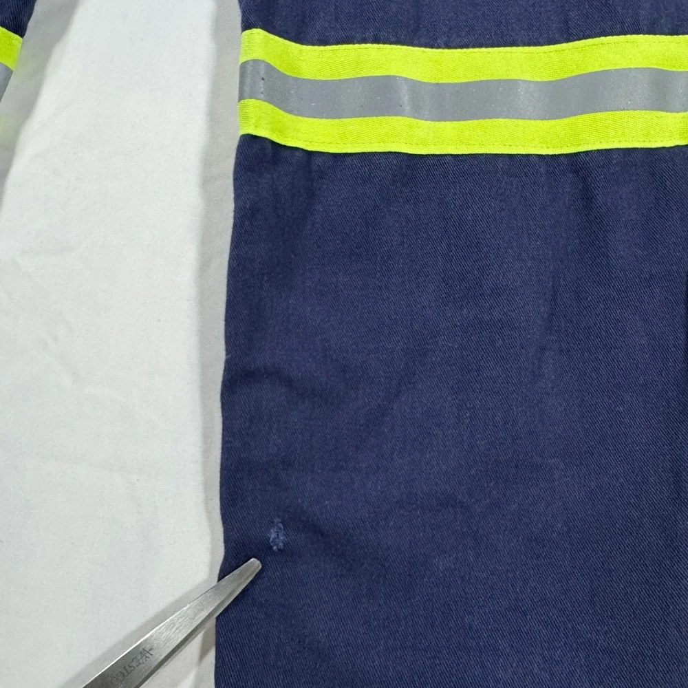 Carhartt FR Flame Resistant Work Pants Navy Blue Reflective Tape 34x34 CAT 2